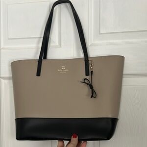 Kate Spade Black and Tan Tote Bag